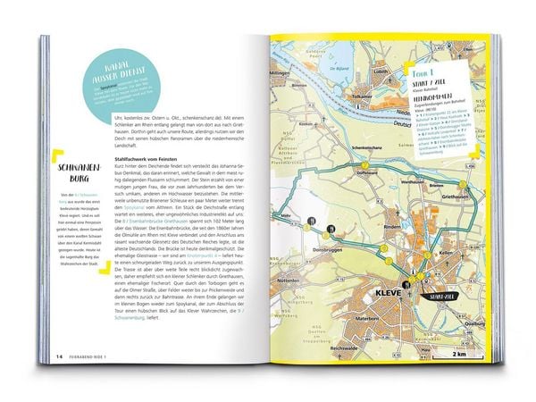 Produktbild: KOMPASS Radvergn&uuml;gen Ruhrgebiet, Niederrhein & M&uuml;nsterland mit Bahn und Bike