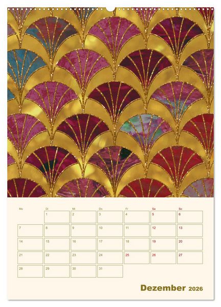 Produktbild: Art Deco Planer (hochwertiger Premium Wandkalender 2026 DIN A2 hoch), Kunstdruck in Hochglanz