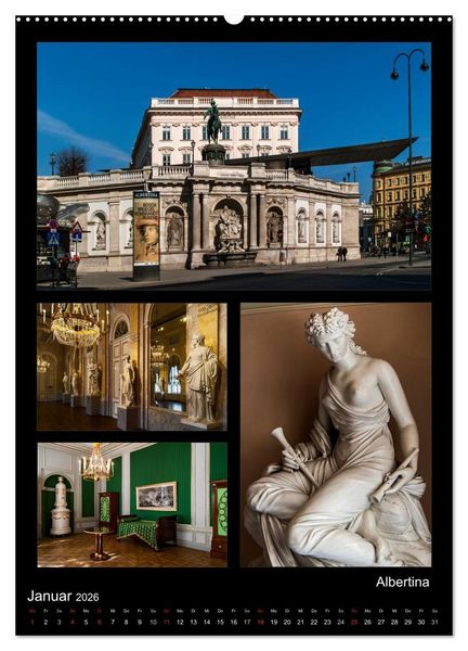 Produktbild: Die Hofburg zu Wien (hochwertiger Premium Wandkalender 2026 DIN A2 hoch), Kunstdruck in Hochglanz