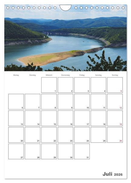 Produktbild: Hessens sch&ouml;nster See - Der Edersee (Wandkalender 2026 DIN A4 hoch), CALVENDO Monatskalender