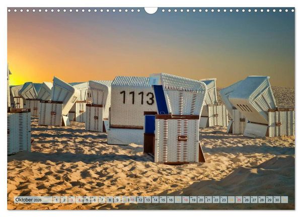 Produktbild: Strandvergn&uuml;gen - an Nordsee und Ostsee (Wandkalender 2026 DIN A3 quer), CALVENDO Monatskalender