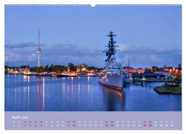 Produktbild: Wilhelmshaven - Sonne, K&uuml;ste und Meer (hochwertiger Premium Wandkalender 2026 DIN A2 quer), Kunstdruck in Hochglanz