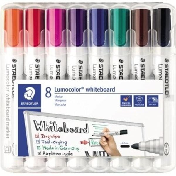 STAEDTLER Whiteboardmarker Lumocolor 8er Set