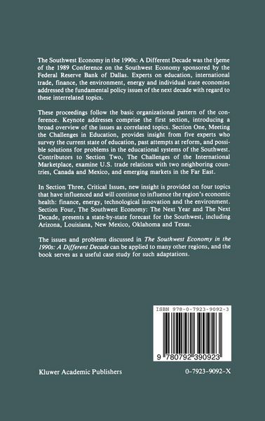 Produktbild: The Southwest Economy in the 1990s: A Different Decade