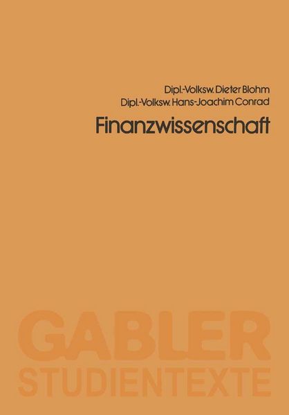 Produktbild: Finanzwissenschaft
