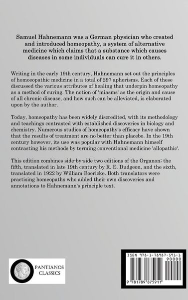Produktbild: Organon of Homoeopathic Medicine