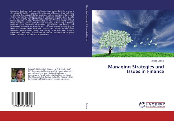 Produktbild: Managing Strategies and Issues in Finance