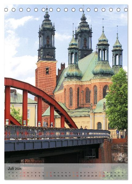 Produktbild: Polnische St&auml;dte - Highlights im Norden (Tischkalender 2026 DIN A5 hoch), CALVENDO Monatskalender