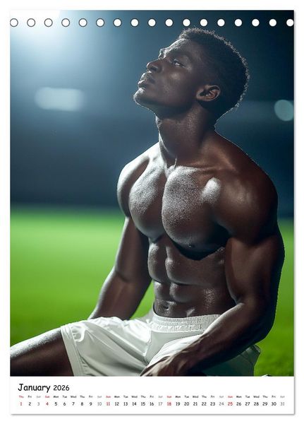 Produktbild: Football Fever - Sexy on the Pitch (Desk Calendar 2026 DIN A5 portrait), CALVENDO 12 Month DeskCalendar