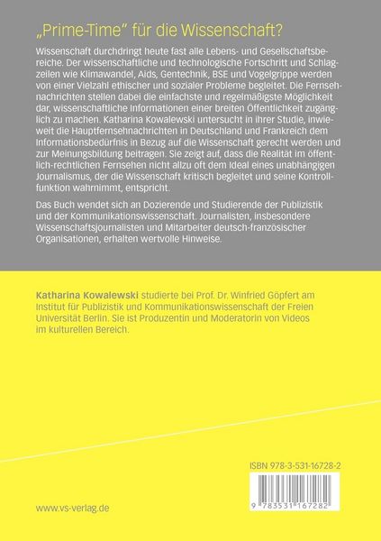 Produktbild: "Prime-Time" f&uuml;r die Wissenschaft?