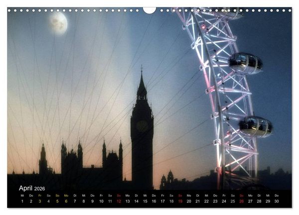 Produktbild: Mondnacht (Wandkalender 2026 DIN A3 quer), CALVENDO Monatskalender