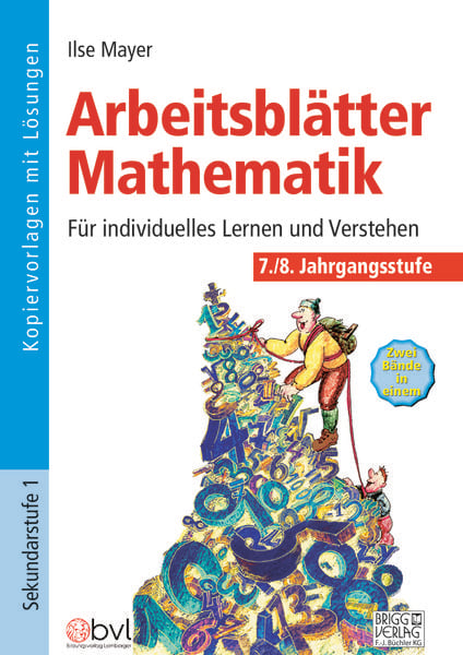 Produktbild: Arbeitsbl&auml;tter Mathematik 7./8. Klasse