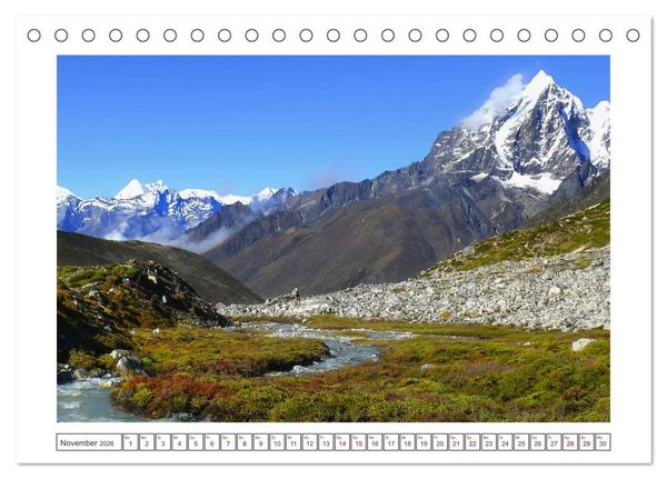 Produktbild: Himalaya - Bergparadies (Tischkalender 2026 DIN A5 quer), CALVENDO Monatskalender