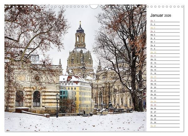 Produktbild: Dresden Bilder 2026 (Wandkalender 2026 DIN A3 quer), CALVENDO Monatskalender