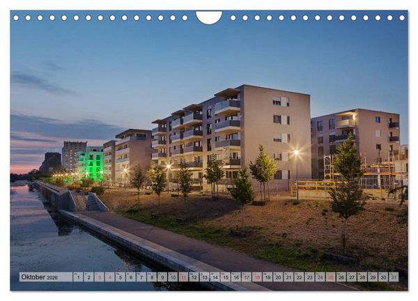 Produktbild: Leipzig - Fotografiert bei Nacht von Michael Allmaier (Wandkalender 2026 DIN A4 quer), CALVENDO Monatskalender