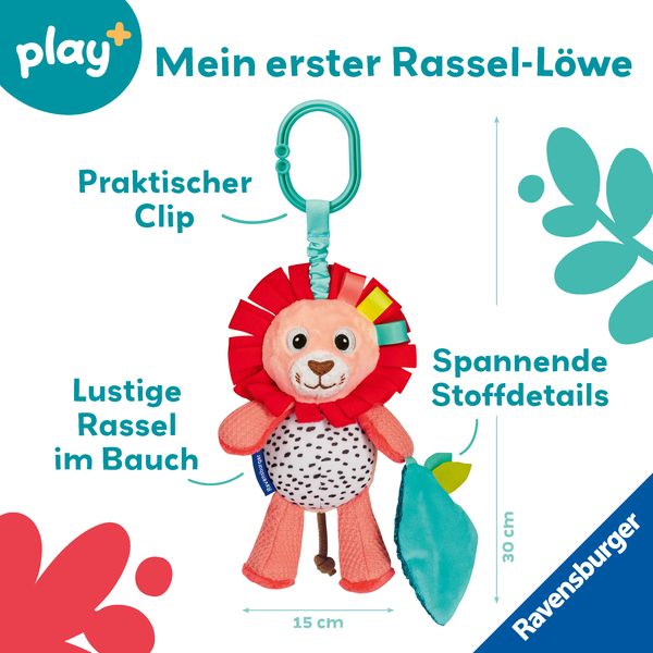 Produktbild: Play+ Rassel-L&ouml;we - ab 0 Monate