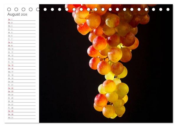 Produktbild: Wein (Tischkalender 2026 DIN A5 quer), CALVENDO Monatskalender