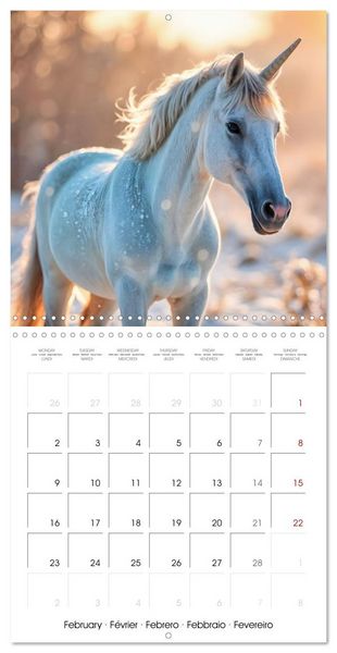 Produktbild: Fairytale Land of AI Unicorns (Wall Calendar 2026 12 &times; 12 Inch) CALVENDO 12 Month Wall Calendar