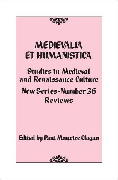 Produktbild: Medievalia et Humanistica, No. 36