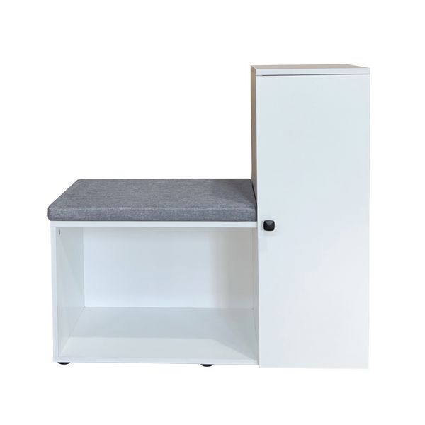 Produktbild: HTI-Living Schuhschrank mit Sitzbank Thekla Wei&szlig; Schuhschrank mit Sitzbank Thekla Wei&szlig;