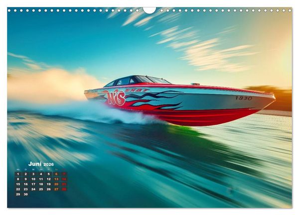 Produktbild: Speedboote (Wandkalender 2026 DIN A3 quer), CALVENDO Monatskalender