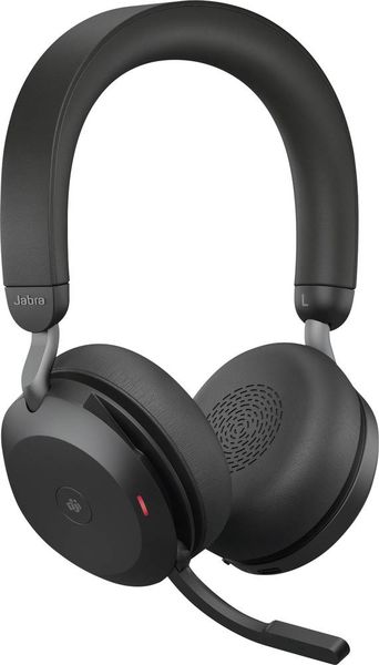 Produktbild: Jabra Evolve2 75 Over Ear Headset kabelgebunden Schwarz Batterieladeanzeige, Mikrofon-Stummschaltung Telefon