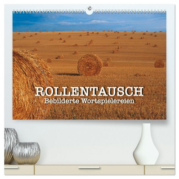 Produktbild: Rollentausch &ndash; Bebilderte Wortspielereien (hochwertiger Premium Wandkalender 2026 DIN A2 quer), Kunstdruck in Hochglanz