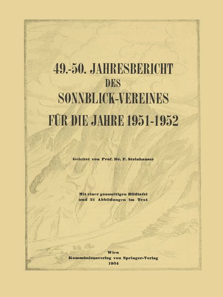 Produktbild: 49.&ndash;50. Jahresbericht des Sonnblick-Vereines f&uuml;r die Jahre 1951&ndash;1952