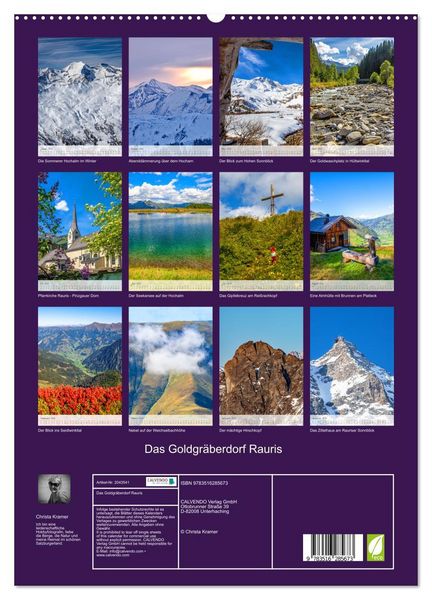 Produktbild: Das Goldgr&auml;berdorf Rauris (hochwertiger Premium Wandkalender 2026 DIN A2 hoch), Kunstdruck in Hochglanz