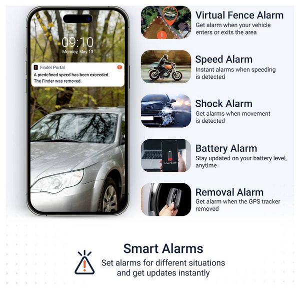 Produktbild: PAJ GPS POWER FINDER 4G GPS Tracker Fahrzeugtracker Schwarz 1St.