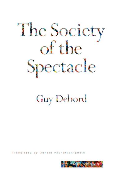 Produktbild: The Society of the Spectacle