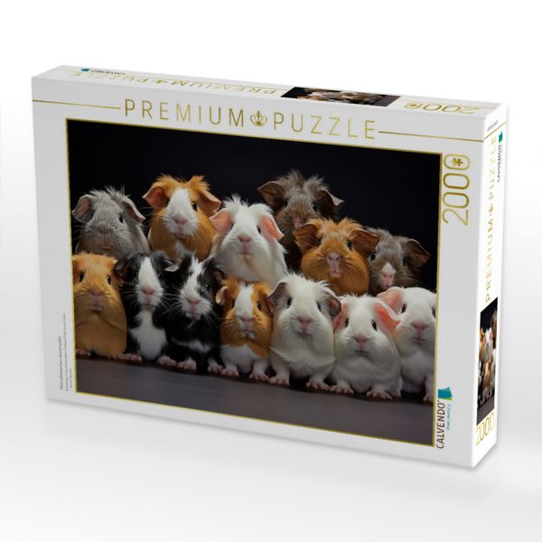 Produktbild: CALVENDO Puzzle Meerschweinchen &uuml;bereinander | 2000 Teile Lege-Gr&ouml;&szlig;e 90x67cm Foto-Puzzle f&uuml;r gl&uuml;ckliche Stunden