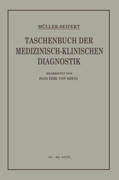 Produktbild: Taschenbuch der Medizinisch Klinischen Diagnostik
