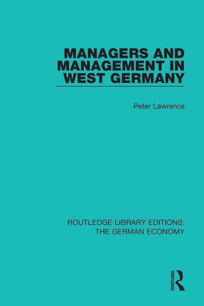 Produktbild: Managers and Management in West Germany