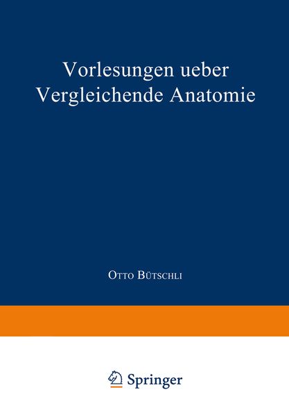 Produktbild: Vorlesungen ueber vergleichende Anatomie