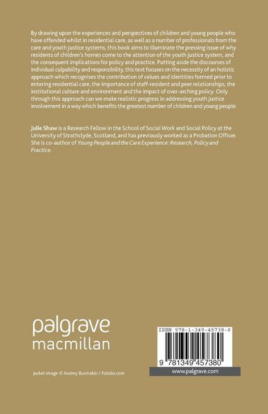 Produktbild: Residential Children's Homes and the Youth Justice System