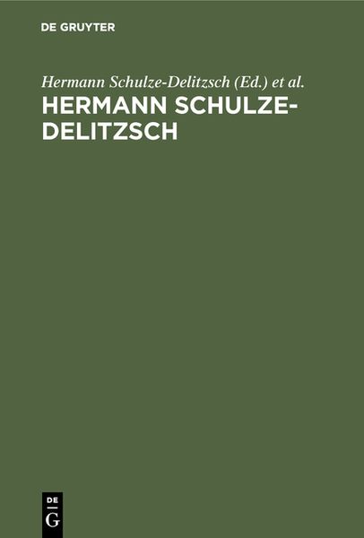 Produktbild: Hermann Schulze-Delitzsch