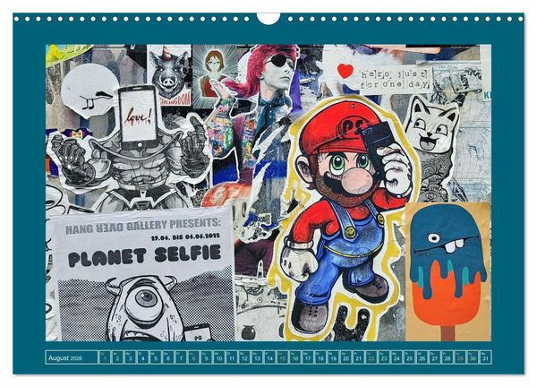 Produktbild: Streetart in Europas St&auml;dten (Wandkalender 2026 DIN A3 quer), CALVENDO Monatskalender