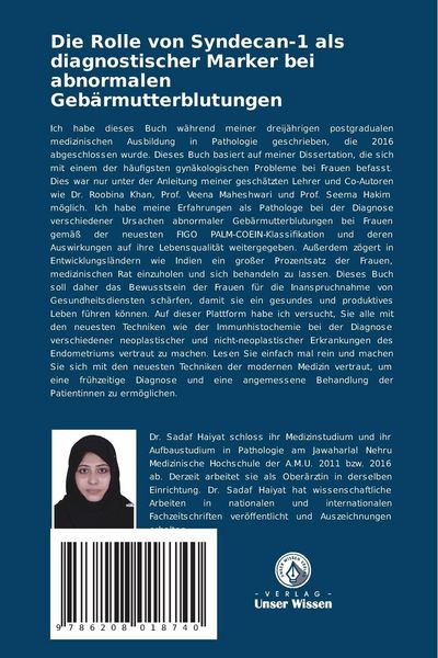 Produktbild: Die Rolle von Syndecan-1 als diagnostischer Marker bei abnormalen Geb&auml;rmutterblutungen