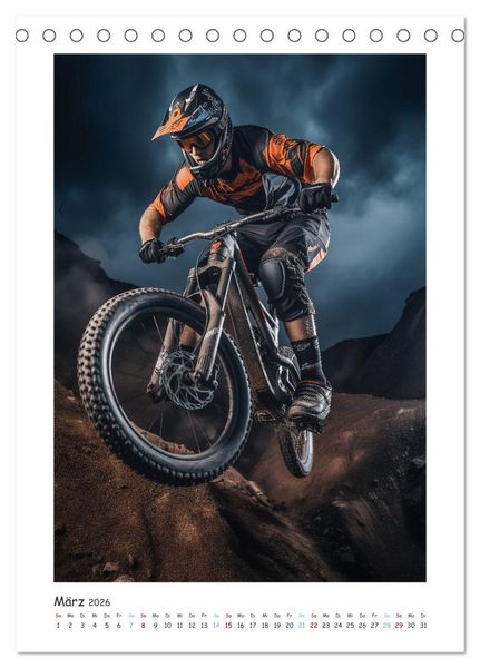 Produktbild: BMX Action (Tischkalender 2026 DIN A5 hoch), CALVENDO Monatskalender