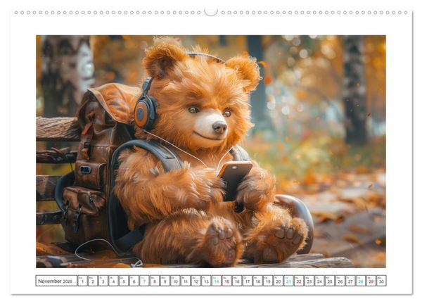 Produktbild: Abenteuer eines Taddyb&auml;ren (hochwertiger Premium Wandkalender 2026 DIN A2 quer), Kunstdruck in Hochglanz