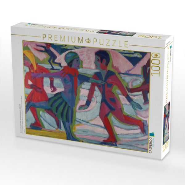 Produktbild: CALVENDO Puzzle Ernst Ludwig Kirchner. Schlittschuhl&auml;ufer, 1924/25 | 1000 Teile Lege-Gr&ouml;&szlig;e 64x48cm Foto-Puzzle f&uuml;r gl&uuml;ckliche Stunden