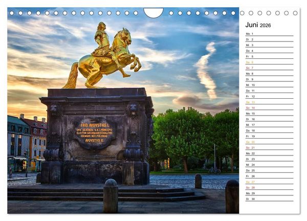Produktbild: Dresden Bilder 2026 (Wandkalender 2026 DIN A4 quer), CALVENDO Monatskalender