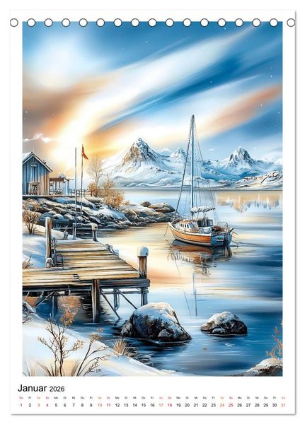 Produktbild: Alaska - Landschaften, Tiere, Freiheit (Tischkalender 2026 DIN A5 hoch), CALVENDO Monatskalender