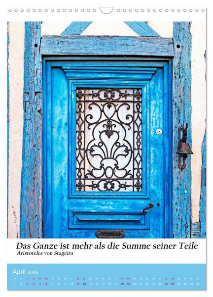 Produktbild: Die Farben blau (Wandkalender 2026 DIN A3 hoch), CALVENDO Monatskalender