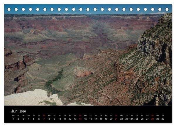 Produktbild: Grand Canyon - Wunder der Natur (Tischkalender 2026 DIN A5 quer), CALVENDO Monatskalender