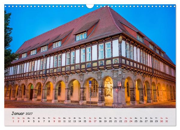 Produktbild: Halberstadt Altstadtarchitektur unweit des Harzes (Wandkalender 2027 DIN A3 quer), CALVENDO Monatskalender