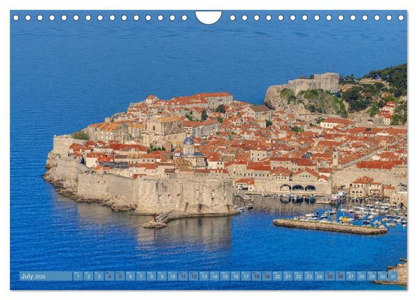 Produktbild: Dubrovnik - Croatia The beauty of the Dalmatian coast (Wall Calendar 2026 DIN A4 landscape), CALVENDO 12 Month Wall Calendar