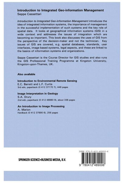 Produktbild: Introduction to Integrated Geo-information Management