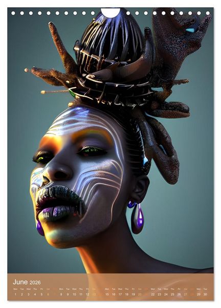 Produktbild: Voodoo Queens (Wall Calendar 2026 DIN A4 portrait), CALVENDO 12 Month Wall Calendar